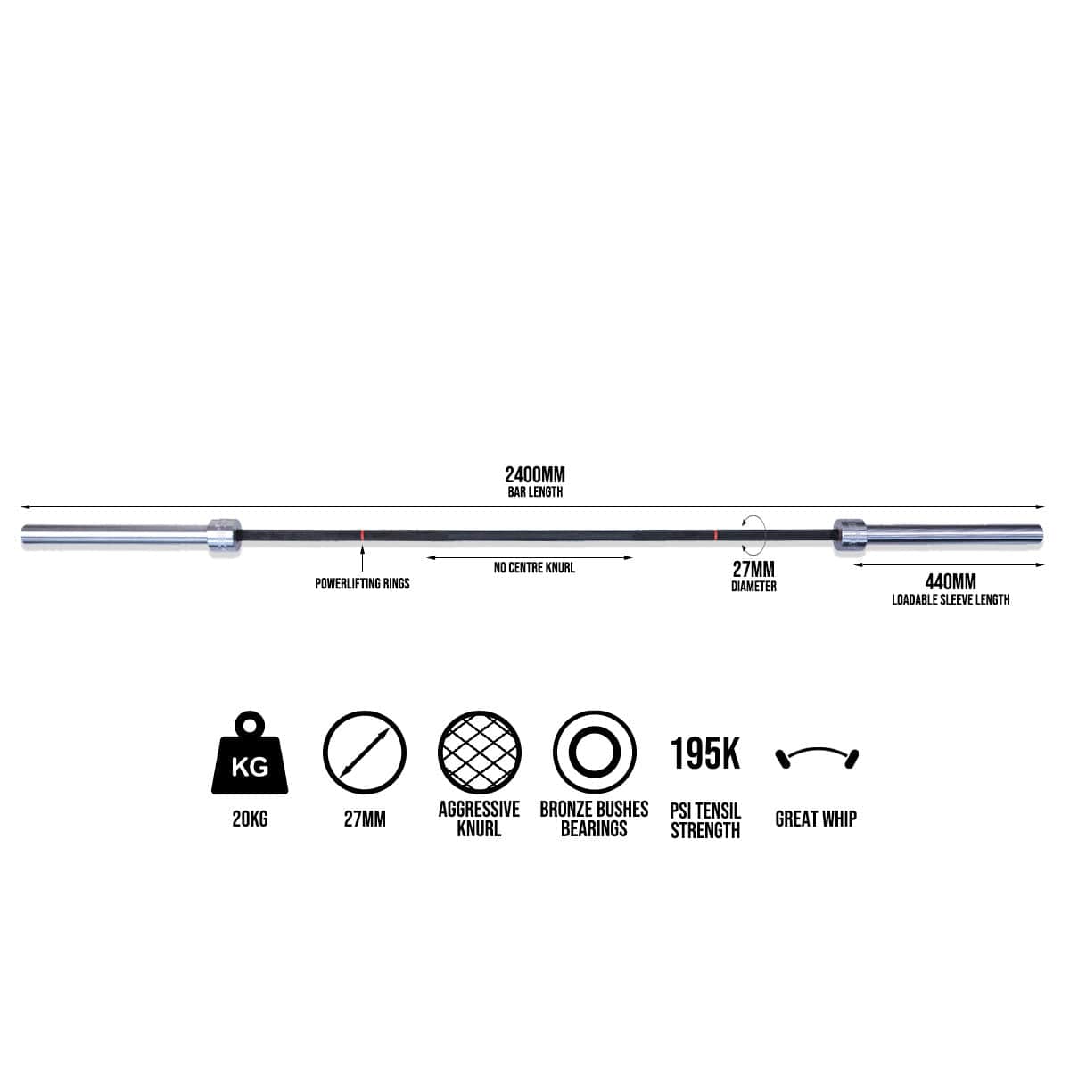 CERBERUS Deadlift Bar (USA) - Image 6