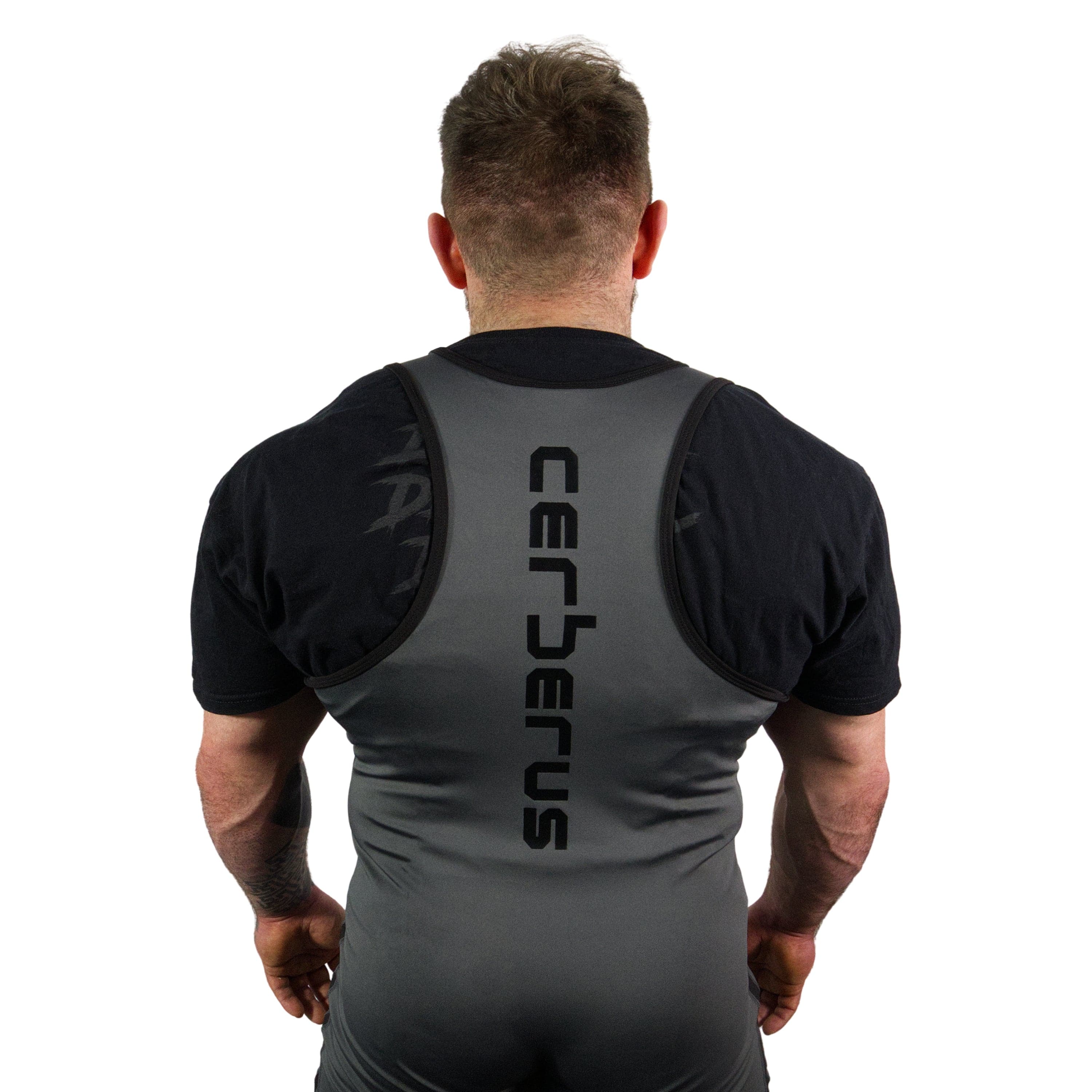 Men's Powerlifting Singlet (Grey) - Image 2